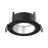 Noxion Faretti LED Ares Profondo ring Nero - con Inner Il Anello Argento | Ritaglio 68mm - incl. GU10 Fitting