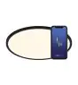 Nordlux Oja Smart 60 Luce da soffitto Metallo Nero 30W 3500lm - 827-865 Regolabile Bianca | 600mm - Wifi e Blutooth Dimmerabile